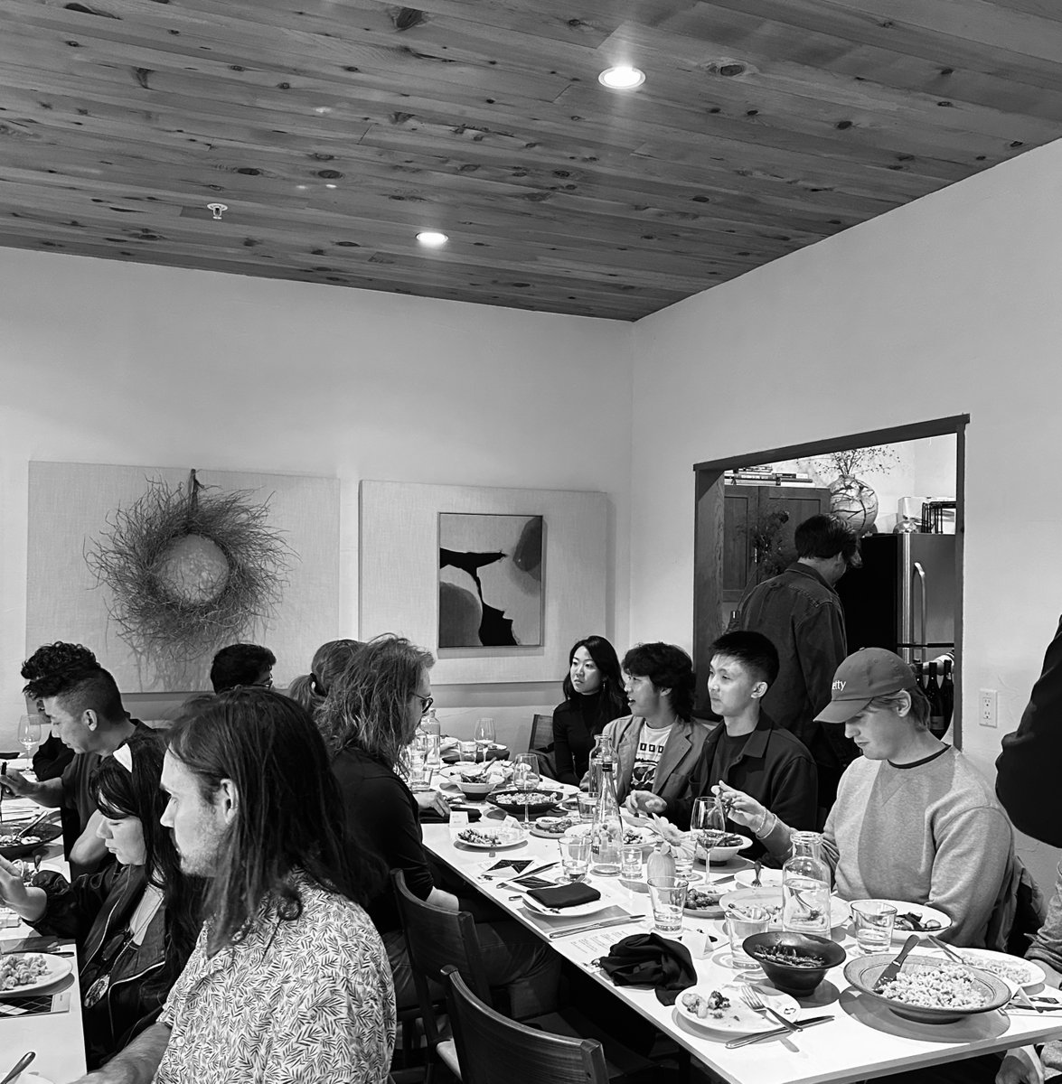 saraduit's tweet image. good crew @ piccino last night for HCI / AI design discussions. we had @henrymodis ripping some hot takes like:
> why we need less tech anthropomorphization (waymo's don't need be trolling you on april fools)
> why you shouldn't have wkly design crits & approvals; just let ppl…