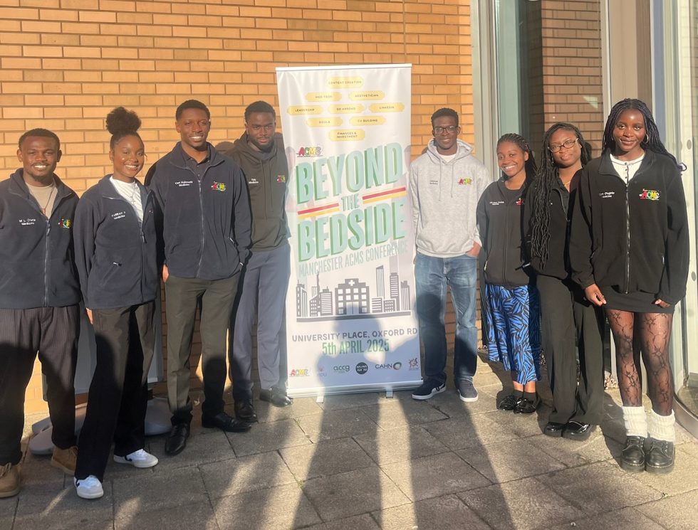 SocialResponUoM's tweet image. The African & Caribbean Medical Society just hosted its first conference; an event reimagining healthcare beyond the bedside.
Find out more here: socialresponsibility.manchester.ac.uk/all-news/a-new…