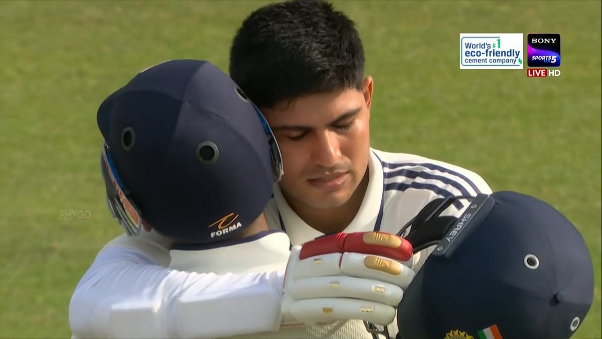 Shubman Gill got emotional while celebrating his hundred with Rishabh Pant.

- A great statement made by the captain!