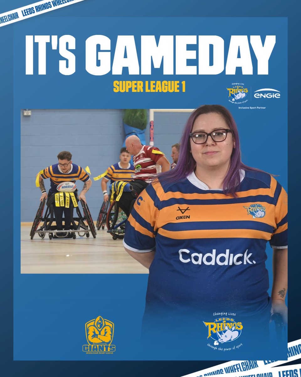𝙂𝙖𝙢𝙚 𝘿𝙖𝙮 🦏

Our Wheelchair teams are on the road this week to face <a href="/edingiants/">Edinburgh Giants Wheelchair RLFC</a> in Round 1️⃣ of the Betfred Super League!

📍Pleasance Sports Complex, EH8 9TJ
🗓️ Sat 21 June
⏰ Reserves Squad 12:30pm | SL 2pm

🤝 Inclusive Sport Partner <a href="/ENGIE_UK/">ENGIE UK</a>