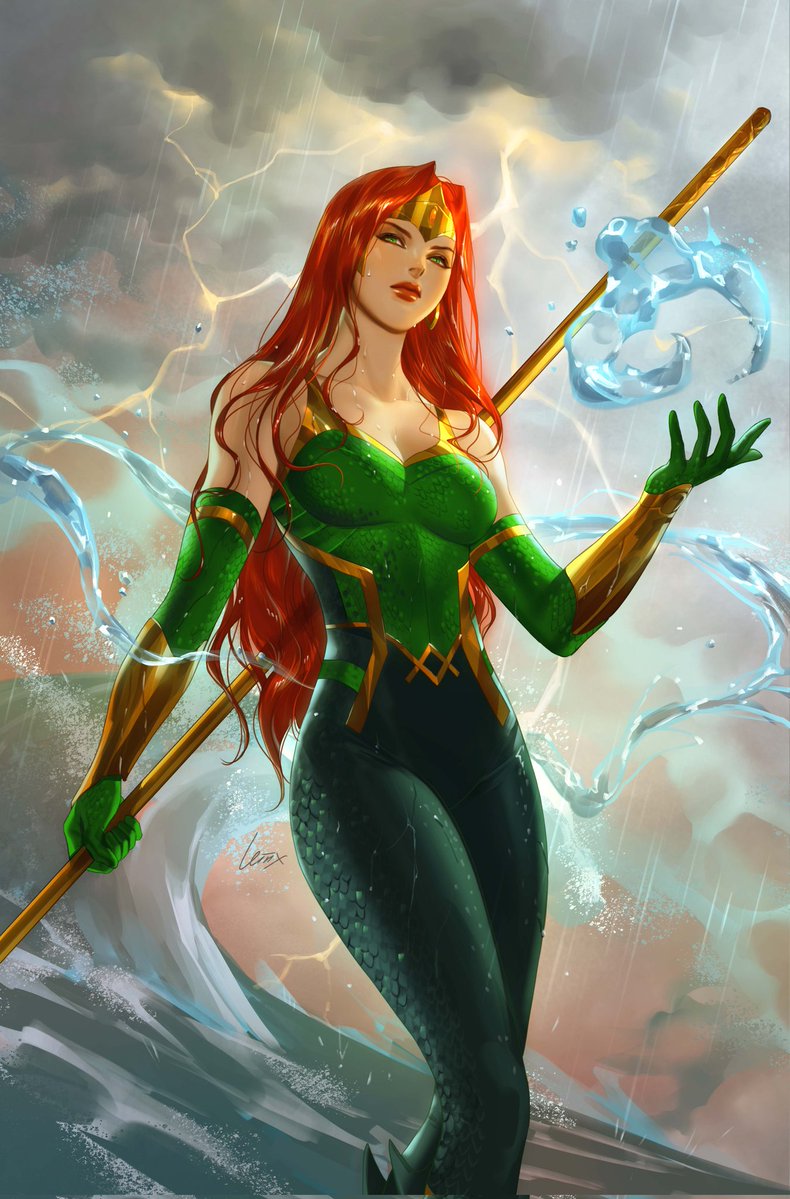 Readers may not like writer Jeremy Adams' plans for Mera but she sure looks amazing on the cover to AQUAMAN #9 by <a href="/Leirixart/">Leirix</a>, doesn't she?