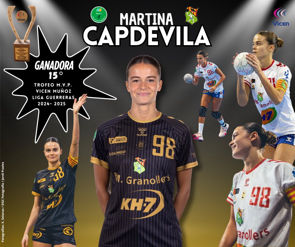Vicen Muñoz (@vicenmunoz) on Twitter photo 🚨📢 MARTINA CAPDEVILA 🏆 es la 𝗚𝗔𝗡𝗔𝗗𝗢𝗥𝗔 del 𝗫𝗩 𝗧𝗥𝗢𝗙𝗘𝗢 VICEN MUÑOZ M.V.P. LIGA GUERRERAS 24-25
<a href="/Martinacb8/">Martina Capdevila Barbany</a> <a href="/IberdrolaDHF/">Liga Guerreras Iberdrola</a> <a href="/RFEBalonmano/">RFEBalonmano</a> 🚨📢 MARTINA CAPDEVILA 🏆 es la 𝗚𝗔𝗡𝗔𝗗𝗢𝗥𝗔 del 𝗫𝗩 𝗧𝗥𝗢𝗙𝗘𝗢 VICEN MUÑOZ M.V.P. LIGA GUERRERAS 24-25
<a href="/Martinacb8/">Martina Capdevila Barbany</a> <a href="/IberdrolaDHF/">Liga Guerreras Iberdrola</a> <a href="/RFEBalonmano/">RFEBalonmano</a>