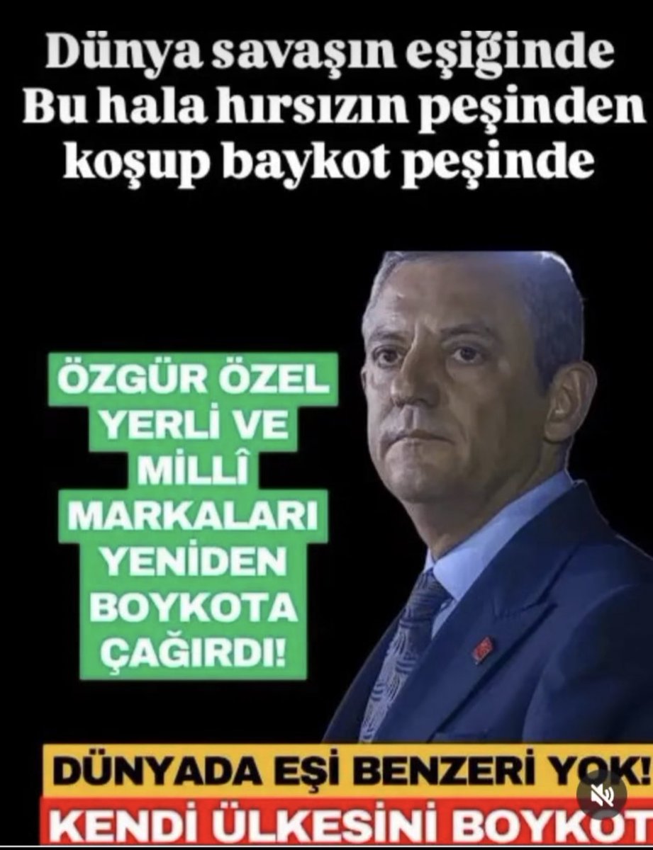 Ülkesinin Mallarını Boykot eden Özgüre ne söylemek istersiniz?