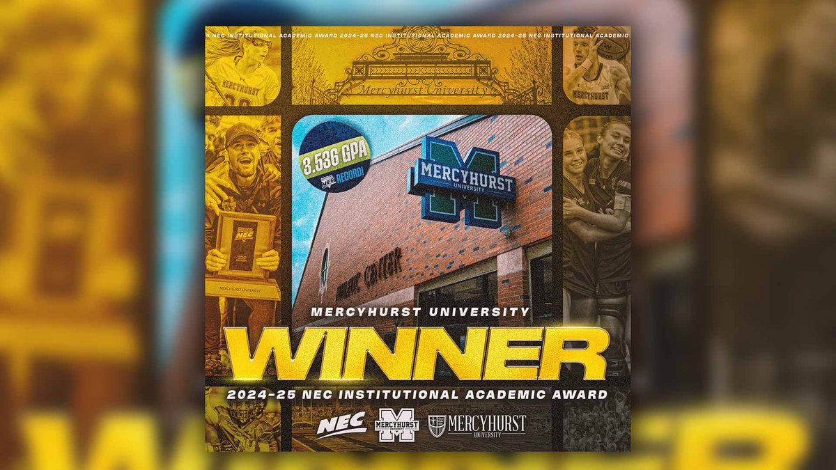 Mercyhurst Claims NEC Institutional Academic Award in Record-Breaking Fashion

🔗: shorturl.at/QtkBu

#HurstAthletics