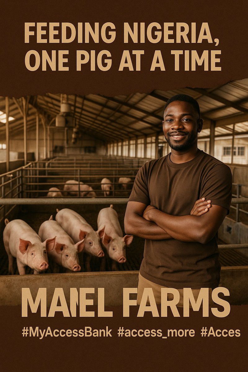 🚀 I'm stepping into agribusiness with a bold vision: to build a smart, sustainable pig farming venture right here in Nigeria! 🐖🇳🇬

From pen to profit, I’m turning experience into impact ---- food, jobs &amp; income.
#MyAccessBank
#access_more 
#Access