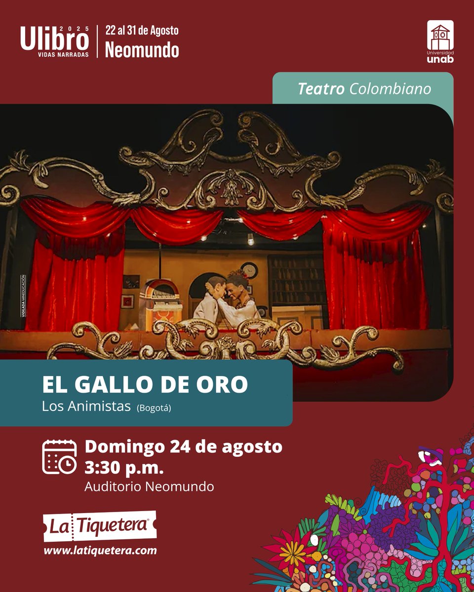 Este año tenemos 4 eventos especiales para todos los gustos: teatro, conversaciones inspiradoras, música para niños y salsa para bailar hasta el final. 💃🕺✨

Adquiere tus entradas aquí👉bit.ly/4nu0dL1

#VidasNarradas #Feria #Ulibro