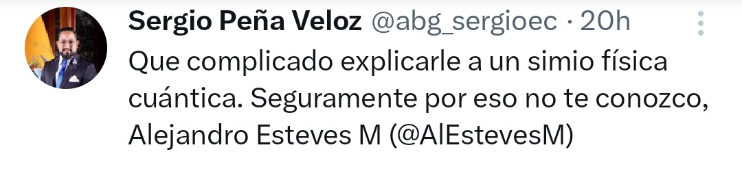 ¿Qué le pasa a este legislador? Ya perdí la cuenta de cuantos insultos ha soltado por esta vía. ¿Está buscando batir un récord o algo así?