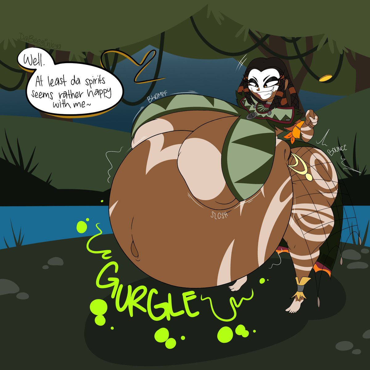 To think such boisterous travelers could just walk Kuchiva's land without a proper toll, well. They'll be paying, and staying with her for such rude, and unannounced visit. She much prefers this form of payment anyway.

A commission for <a href="/GreenBeanJade1/">GreenBeanJade</a> on Discord!