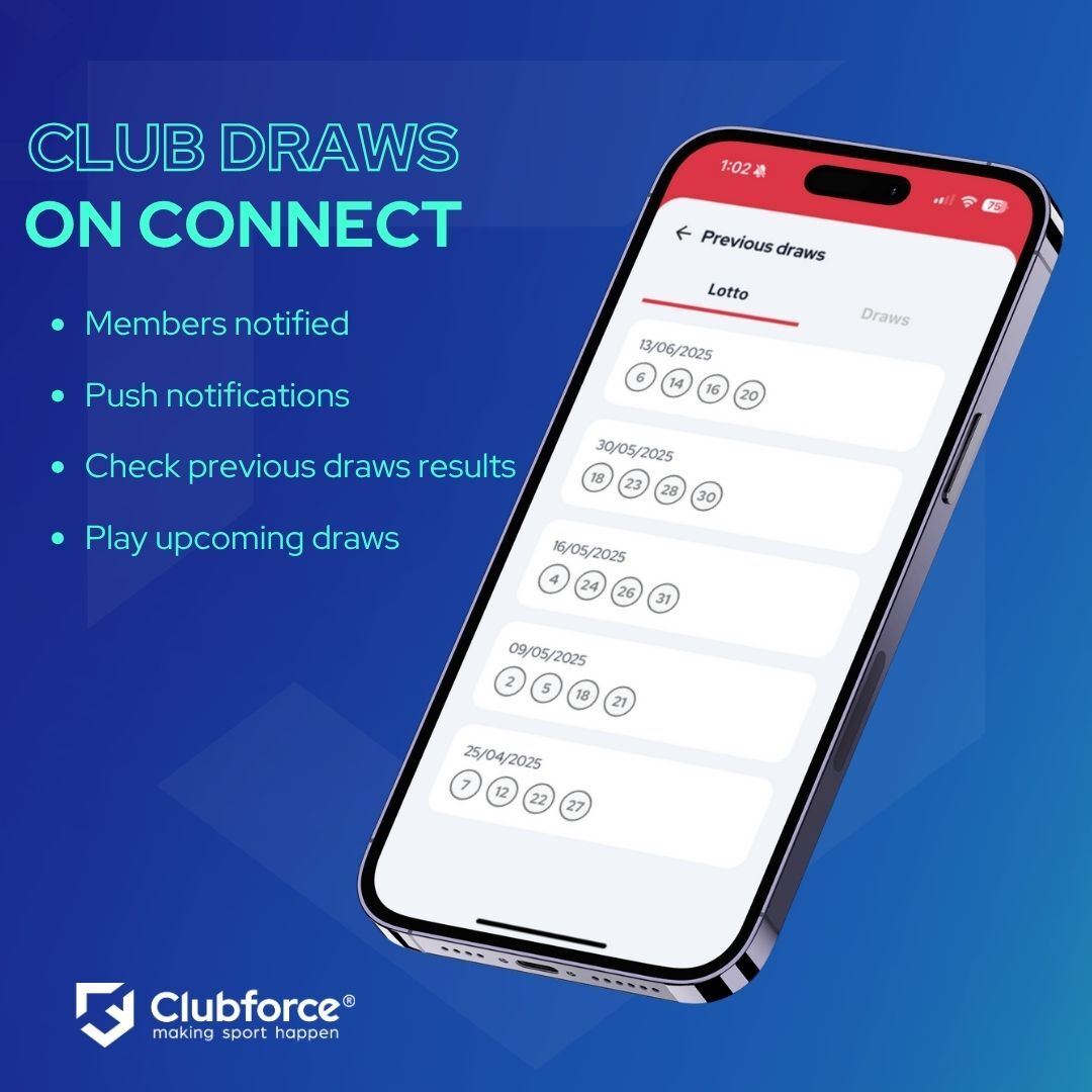🎉 Play. Get Notified. Stay in the Loop
With the Clubforce Connect app, members can:
✅ Play club draws in seconds
🔔 Get instant draw notifications
📲 Check past results any time
Supporting your club has never been easier.
#ClubforceConnect #PlaySupportWin #YourClubInYourPocket