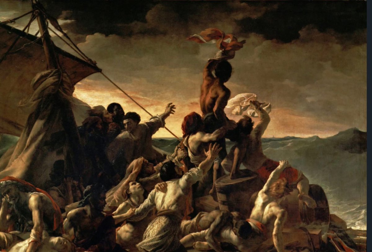 Arteymas_'s tweet photo. Théodore Géricault,
Pintor francés (1791-1824)
La Balsa de la Medusa - Detalle
Título original: Le Radeau de la Méduse
Fecha: 1818 - 1819; Francia
Ubicación: Louvre, París, Francia https://t.co/sZclITeLta