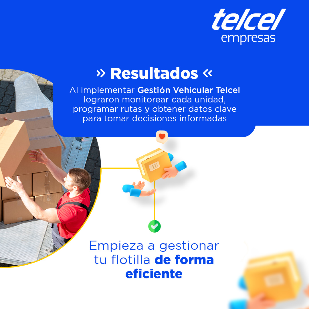 TelcelEmpresas's tweet image. ¿Tu empresa enfrenta retos en la gestión de sus unidades? Gestión Vehicular Telcel convierte esos desafíos en ventajas competitivas con datos precisos y una gestión eficiente. Da el siguiente paso hacia la excelencia 👉 bit.ly/4khGkEO

#Flotillas #OperaciónEficiente