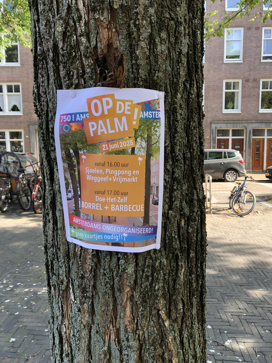 🌴
OP DE PALM
21 juni 2025
Sjoelen, Pingpong en 
Weggeef+Vrijmarkt
Doe-Het-Zelf 
BORREL+BARBECUE
AMSTERDAM ONGEORGANISEERD 
geen kaartjes nodig!

#straattaal Palmgracht - Amsterdam.

#Amsterdam750 #OpDePalm #OpDeRing #humor