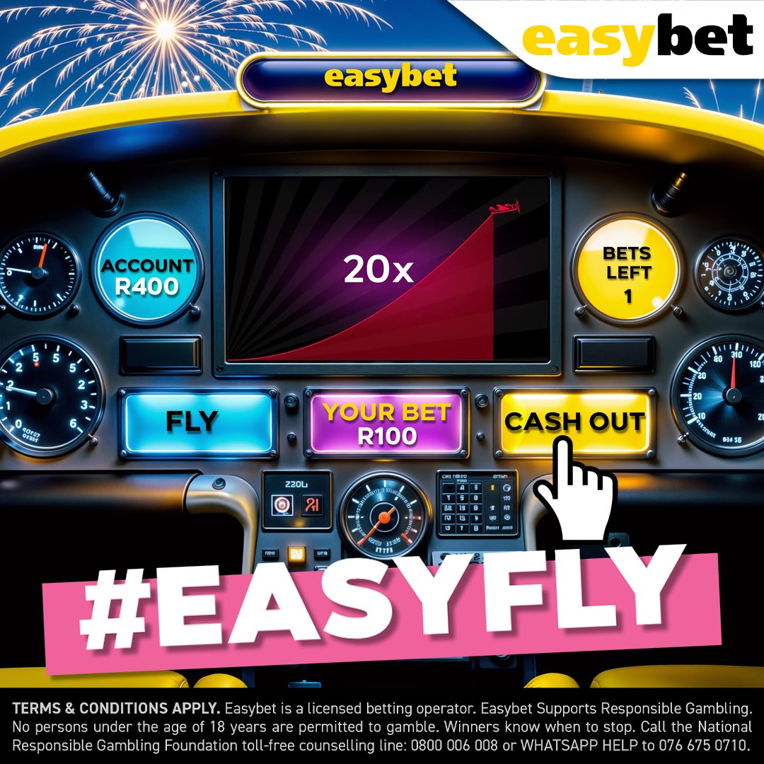 Easybet_SA's tweet photo. 🚨 CASH OUT OR FLY? 🚨
You’re flying at 20x with a R100 bet 💸
Cash out for R2,000? Or fly further for more?
A – Cash Out 💰
B – Keep Flying 🛫
Comment your choice for a chance to win!
🎮 Play Aviator now → https://t.co/GfyzNFf70v
#EasyFly #Easybet #Aviator https://t.co/HAOpudWX22