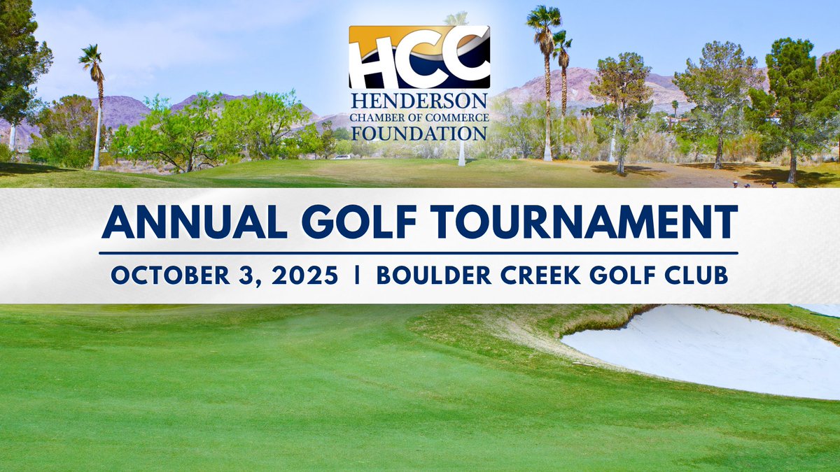 📅 October 3 = golf, networking, and giving back.

Save the date for our next Henderson Chamber Foundation Golf Tournament and tee up with business leaders to help fund programs that make a difference.