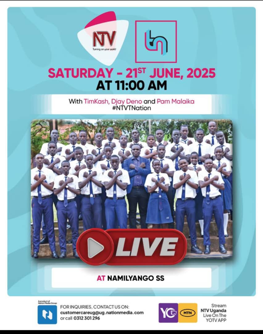 Namiryango Sec School (@namiryangos) on Twitter photo It's going down at #Namiryangosss live on <a href="/ntvuganda/">NTV UGANDA</a> with <a href="/starborntimkash/">starborn Timkash</a> <a href="/PamMalaika/">Pam Malaika</a> and <a href="/iamdjdenno/">DENNO</a>
#NTVTNation
<a href="/NtvTnation/">Ntv T-Nation</a> It's going down at #Namiryangosss live on <a href="/ntvuganda/">NTV UGANDA</a> with <a href="/starborntimkash/">starborn Timkash</a> <a href="/PamMalaika/">Pam Malaika</a> and <a href="/iamdjdenno/">DENNO</a>
#NTVTNation
<a href="/NtvTnation/">Ntv T-Nation</a>