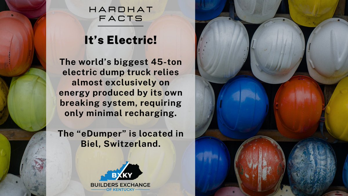 bx_Kentucky's tweet image. The "eDumper" is actually a converted Komatsu 605-7 HD dump truck; the diesel engine was replaced with an electric motor and a giant battery.
.
.
#themoreyouknow #constructionfacts #hardhatfacts #FunFacts #BXKY #construction #engineering #letsbuild