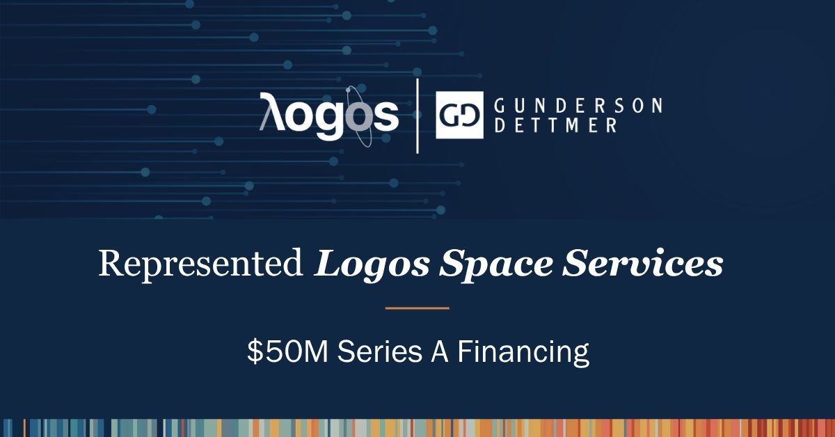 Congratulations to <a href="/GundersonLaw/">Gunderson Dettmer</a> client <a href="/LogosSpaceInc/">Logos Space</a> on its $50M Series A financing to redefine enterprise connectivity with a planned network of low Earth orbit #satellites to deliver secure #broadband worldwide.
Read more.
bit.ly/4ei461o