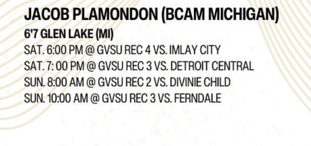 Exited for BCAM GVSU team show case this weekend. Here is my schedule below.