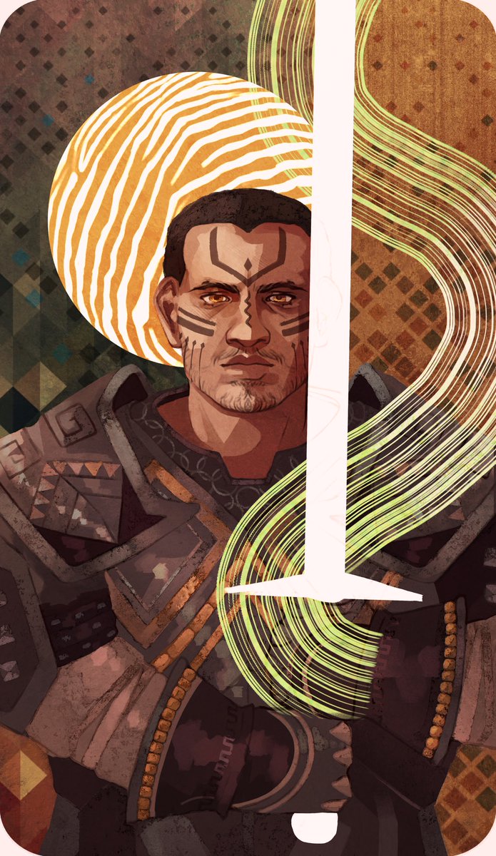 Kitty ✧ (@kittyoperas) on Twitter photo Coric Cadash tarot for <a href="/NotS0Creative/">Creative | Currently Nightfaring ✨</a> 🗡️⭐️
#dragonage #inqusition Coric Cadash tarot for <a href="/NotS0Creative/">Creative | Currently Nightfaring ✨</a> 🗡️⭐️
#dragonage #inqusition