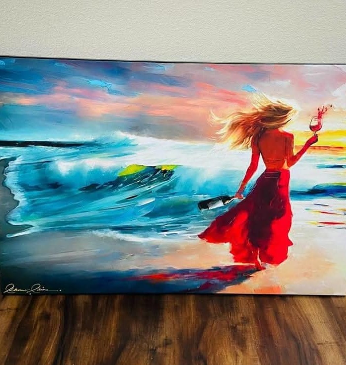 Leanne_Laine's tweet image. Happy #Summer! Client bought my #wineart My Sip and Stroll for her #home (Find this #wineart in many sizes leannelainefineart.com) #wineartist #winetasting