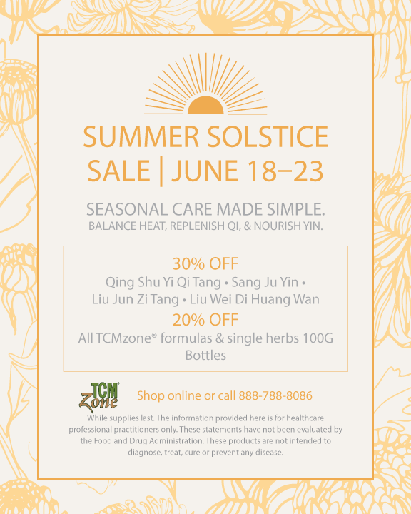 TCMzoneHerbs's tweet photo. Our Summer Solstice Sale is in full swing! ☀️ 30% OFF select formulas + 20% OFF sitewide. Ends Sunday! 🌿 Shop now: https://t.co/4IkLZXJG4P #TCMzone #HerbalMedicine #Acupuncture https://t.co/lBupp6OpHv