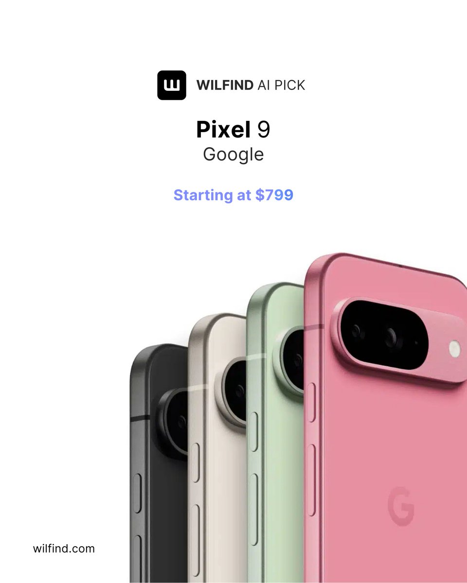 wilfind_'s tweet image. Wilfind AI Pick — Pixel 9

🖥️ OLED display — 1080 × 2424, 422 ppi
⚙️ Google Tensor G4 + Titan M2 security chip
📸 50 MP + 48 MP dual camera system
🔋 4,700 mAh — over 24h battery life

#Pixel9 #Google #TensorG4 #Wilfind #AIShop