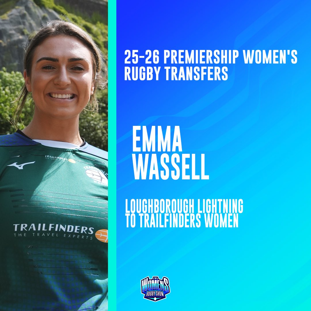 WASSELL HEADS TO TRAILFINDERS

Trailfinders Women have confirmed the arrival of Scottish international second-row Emma Wassell for the upcoming PWR season!

#PWR #WomensRugby