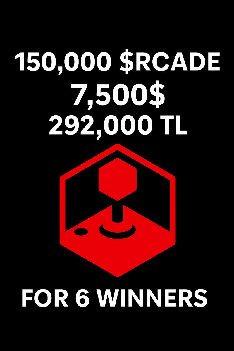💰 ÖDÜL: 100.000 $RCADE ➡️ 150.000 $RCADE
10x olursa tam 7.500$ (~292.000 TL) yapıyor! 🔥
🔸Neredeyse her bir kazanana Skyborne Epic NFT'nin içinde bulundurduğu kadar $RCADE dağıtıyoruz.

🎁 Kazanan sayısı: 4 ➡️ 6 kişi
📅 Son Katılım: 8 Temmuz

Katılmak için:
✅ Alıntıladığım