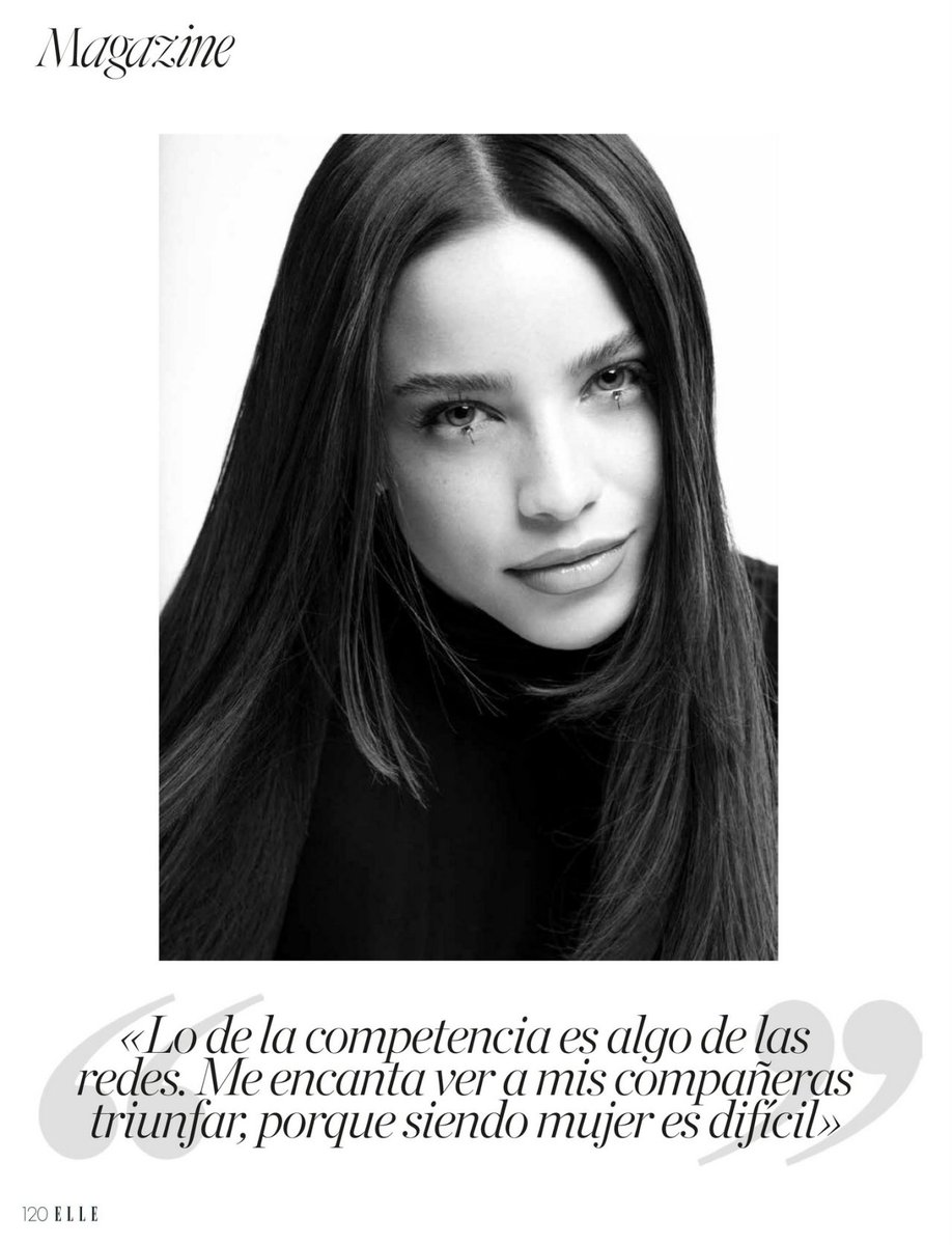 "[...] La competencia entre nosotras es algo más de las redes. La realidad es que me encanta ver cómo mis compañeras triunfan, porque conozco todo el trabajo que hay detrás, lo que, siendo mujer, cuesta ser escuchada y tener un lugar" - Emilia para ELLE Spain