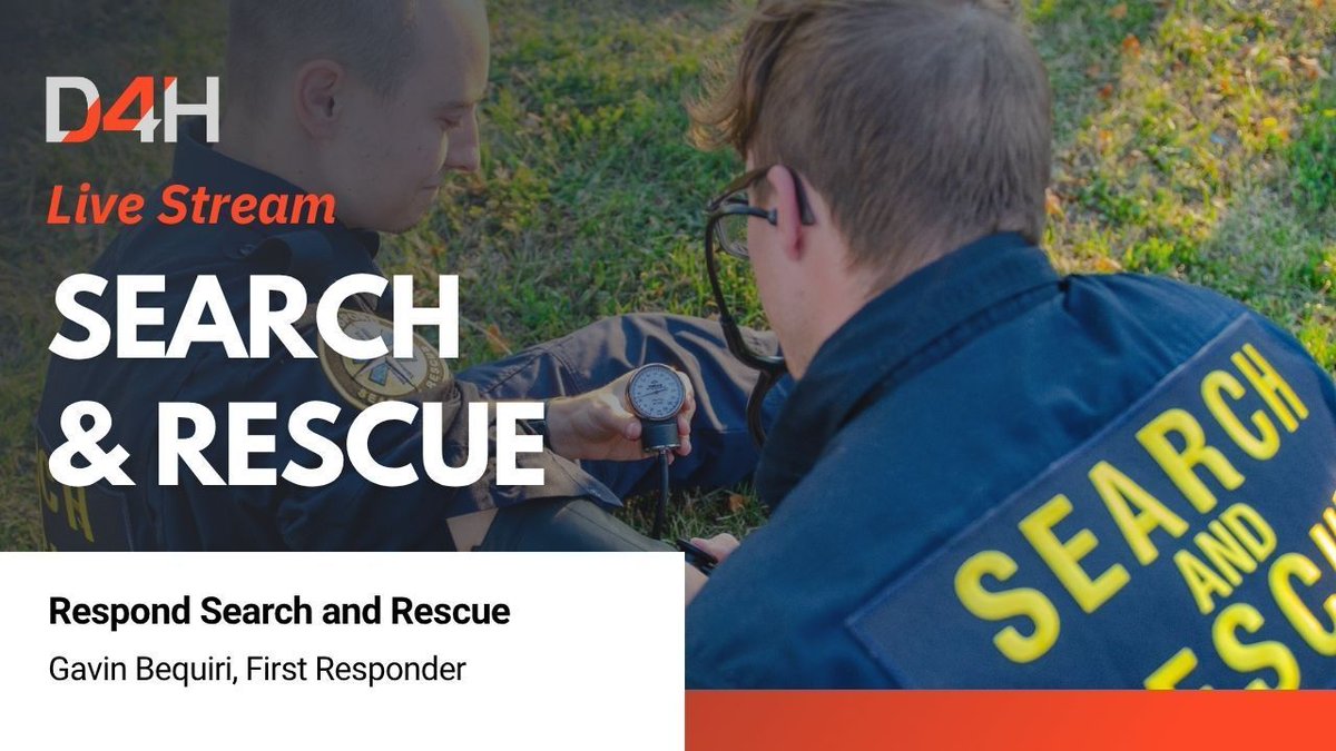 d4h's tweet photo. Volunteer-led. Community-driven ⛑️

Join our live stream with @RespondSAR, one of Toronto’s search and rescue teams, and hear how they support safety across the region.

🗓️ Thursday, June 26
🔗 Register at https://t.co/IYKkvIImQO

#SearchAndRescue #SAR #Toronto #GTA #D4H #EmergencyManagement #VolunteerSAR