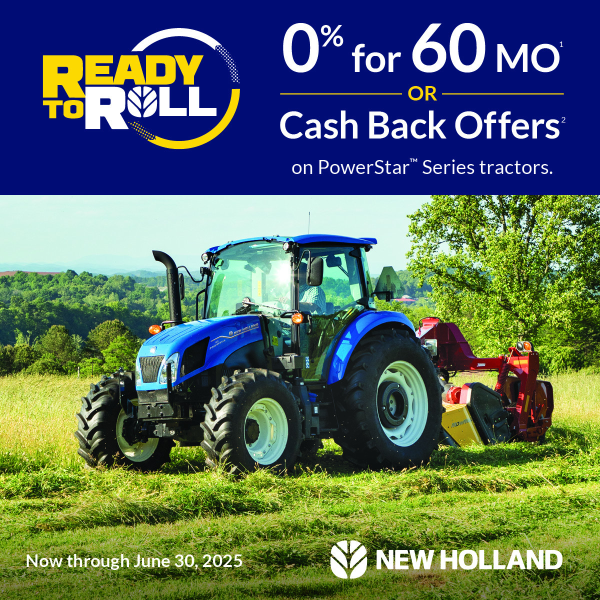 Roll out the door with amazing in-season savings and big power and utility when you buy a new PowerStar™ tractor. All PowerStar models along with these great deals are Ready to Roll now. lindenag.com