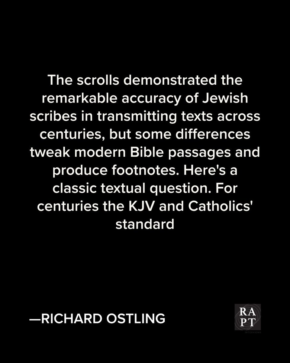 "Regarding translations, scholars well-versed in ancient languages and cultures need to decide what present-day English words best convey to current culture the meaning of the ancient Hebrew and Greek." -Richard Ostling

raptinterviews.com/articles/why-d…