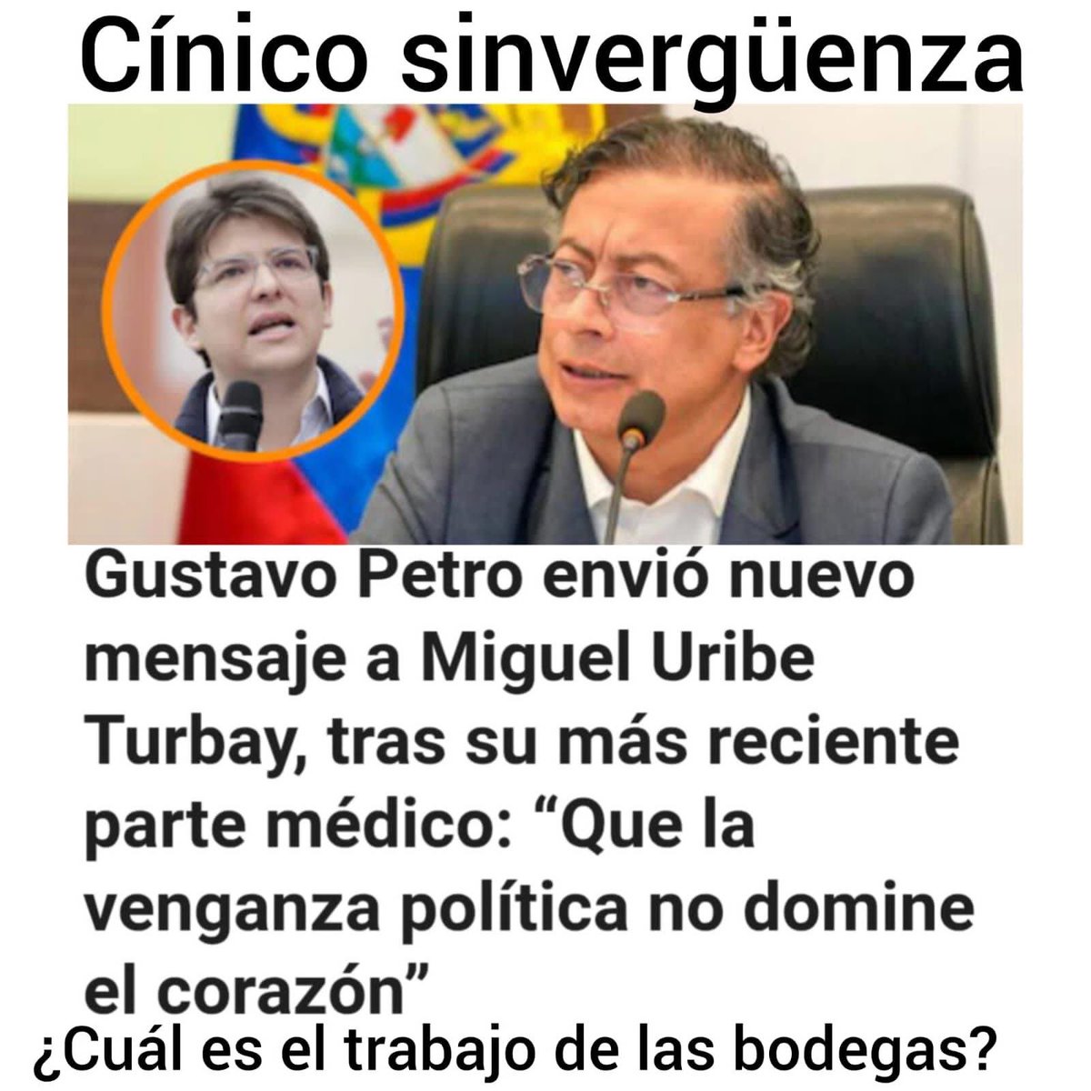 Señor presidente su cinismo es propio de un enfermo mental.