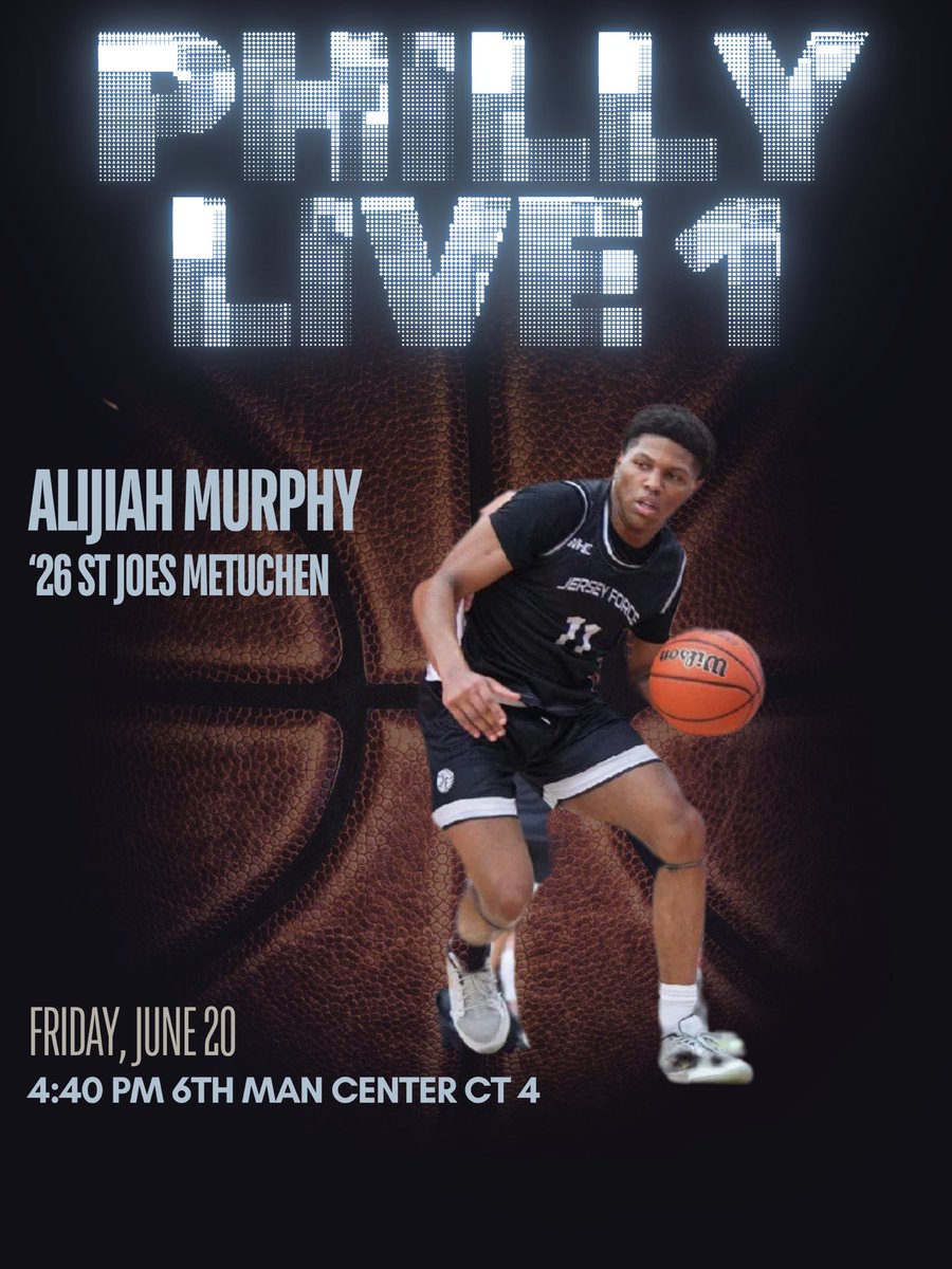 @jerseyforce_ (@jerseyforce_) on Twitter photo Alijiah Murphy (<a href="/butta_2007/">Alijah Murphy</a>)
6’2 Guard | ‘26 St Joe’s Metuchen
Philly Live Schedule
Friday 6/20 @ 6th Man Center
#theforceway Alijiah Murphy (<a href="/butta_2007/">Alijah Murphy</a>)
6’2 Guard | ‘26 St Joe’s Metuchen
Philly Live Schedule
Friday 6/20 @ 6th Man Center
#theforceway