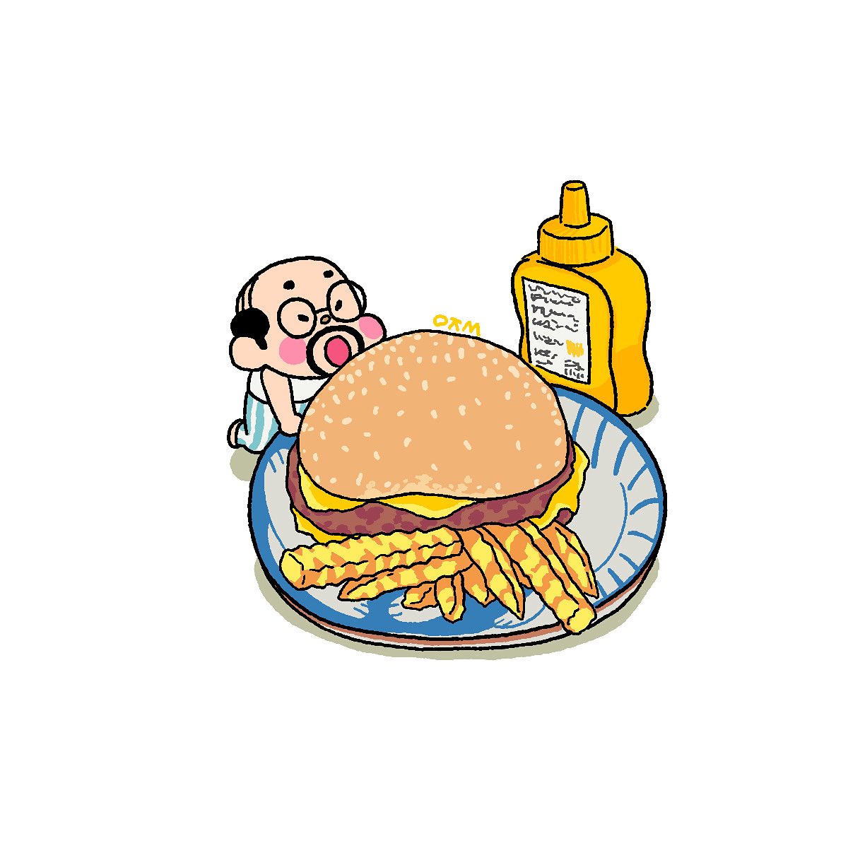 hataeyong's tweet photo. これぞ！チーズバーガー‼︎
#ハンバーガー#かわいい#イラスト#グルメ#cheeseburgers #kawaii#Cute#Illustration#vikingsjungle#ภาพวาดน่ารัก https://t.co/7yOJyamix8