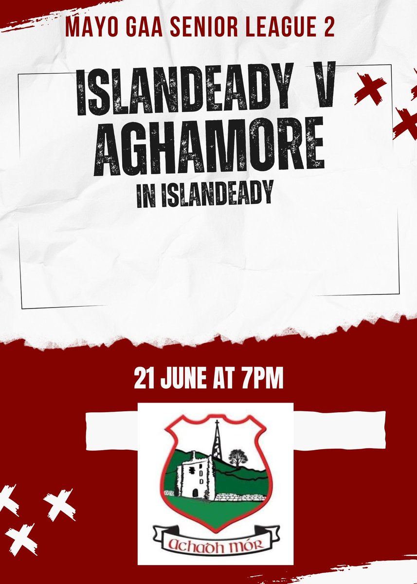 Good luck to our senior panel  away v <a href="/IslandeadyGAA/">Oileán Éadaí C.L.G</a> on Saturday at 7pm in round 7 <a href="/MayoGAA/">Mayo GAA</a> senior league 2A.