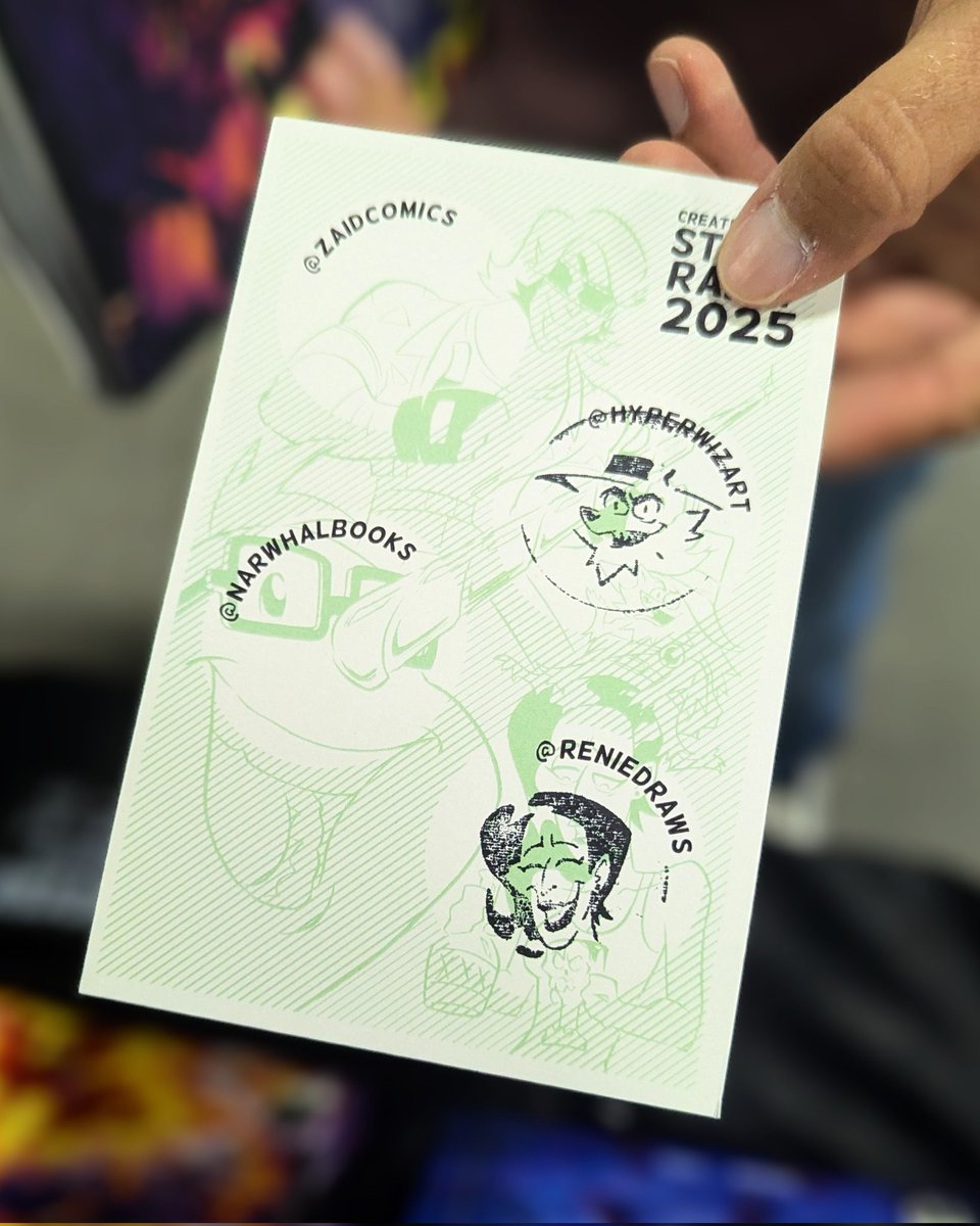FIRST CARD STAMPED!!✨

#HeroesCon2025