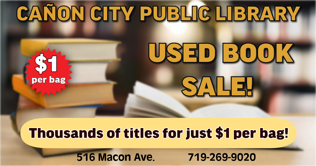 CanonLibrary's tweet image. Stop by the library and check out our Used Book Sale! There are many titles to choose from, and it's only $1 per bag! While supplies last.