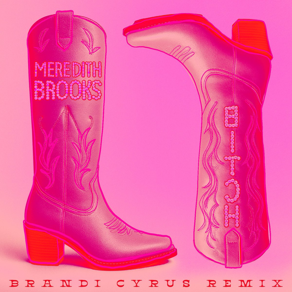 Guess what?? <a href="/BrandiCyrus/">Brandi Cyrus</a> remixed Bitch💗 It’s available now everywhere you get music! Go give it a listen, it’s perfect for your summer playlist!🎸 

meredithbrooks.lnk.to/BtchBrandiCyru…