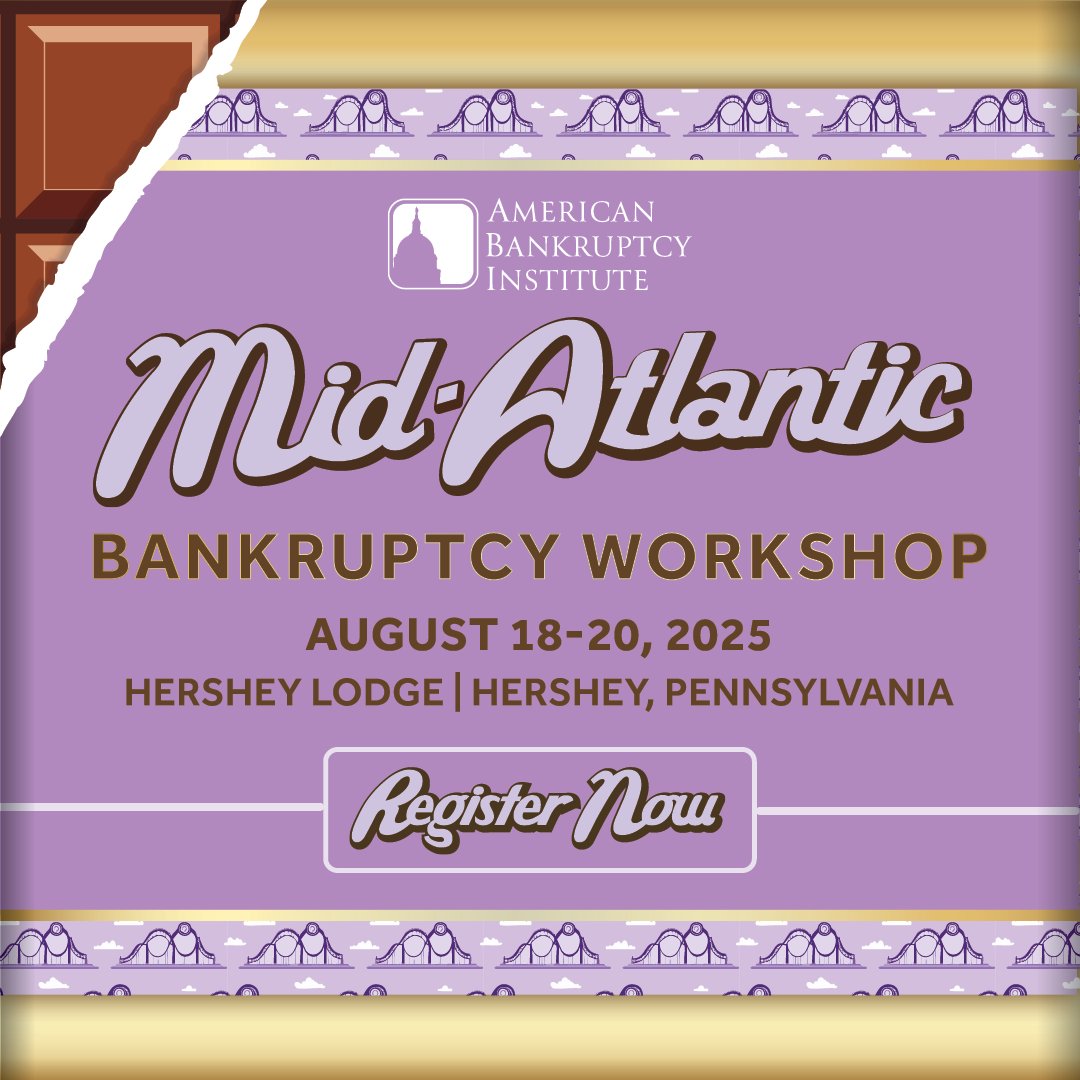 Collision of 23andMe and data privacy, chapter 15 issues post-Purdue Pharma, restaurant and franchise issues in chapter 11 and more to be discussed at #ABIMidAtlantic. Register today! abi.org/hybrid/confere…