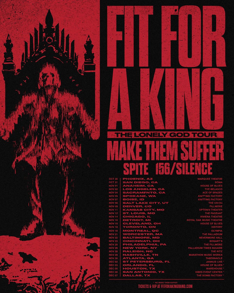 Tickets to The Lonely God tour are ON SALE NOW!

156silence.com