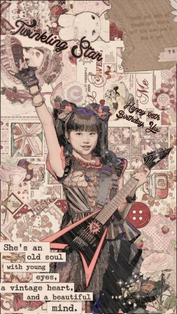 Desde que me uni al fandom le hago un edit de cumple a cada una de las chicas 🍑👑🐨🍅

Feliz cumpleaños 26 para Yui 🎂🥳✨

#BABYMETAL #YUIMETAL