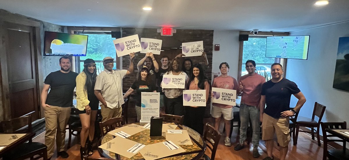 Web3Maryland's tweet image. We had a great meetup in Maryland yesterday with @standwithcrypto bringing the local blockchain community together 💥
Storm ⛈️ didn’t hold us.
#Web3MD #SWC
Big thanks to our co-hosts @bli_tools
Maryland Blockchain Association.