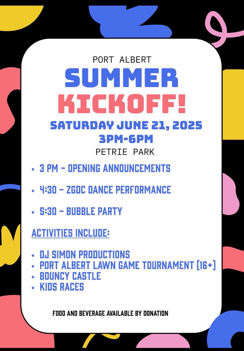 Not the 1st tent I pitched today.. but it is the fanciest… Port Albert’s Summer Kickoff Party this weekend!