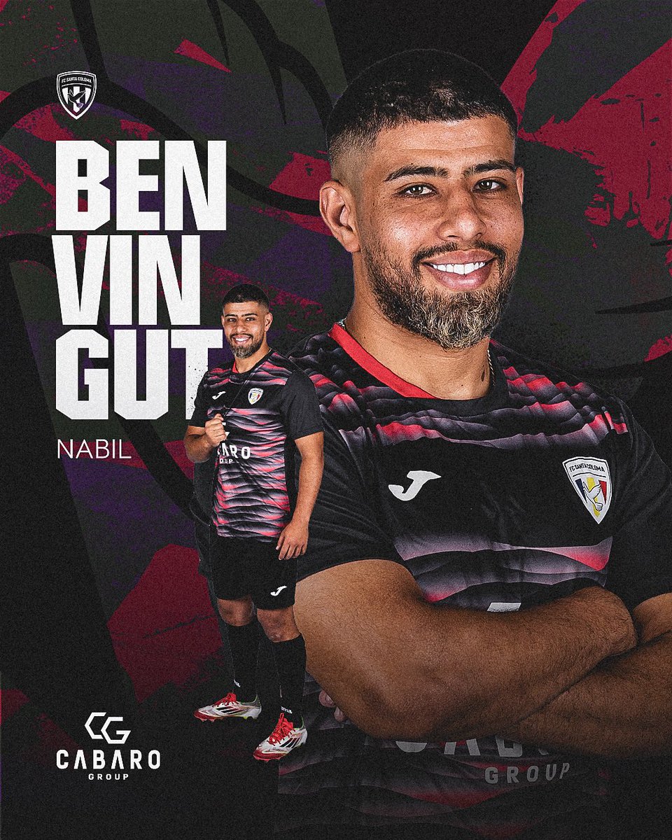 Benvingut, Nabil ⚽🔥
Nou davanter pel FC Santa Coloma!
Gol, potència i desig de triomf al servei de l’equip.