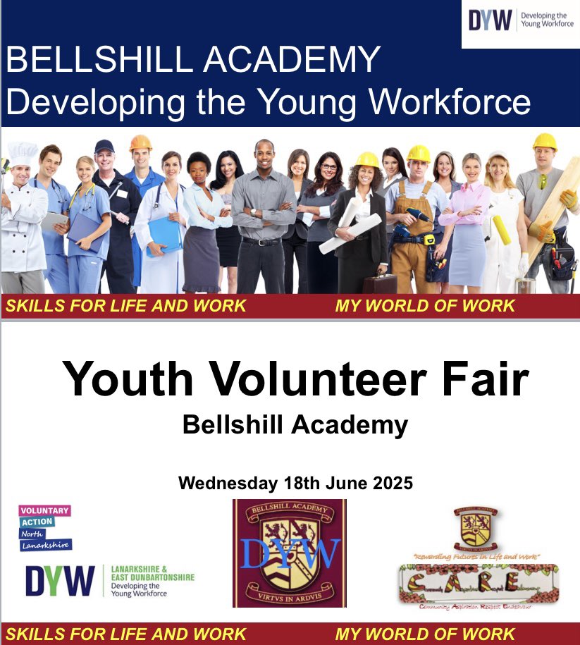 🌍Delighted to work in partnership with the NLC DYW Team to host our first Youth Volunteering Fair on Wednesday🌍A great opportunity for Seniors to engage with wider achievement planning opportunities for the new session.Thank you to all partners who supported this event.#DYW