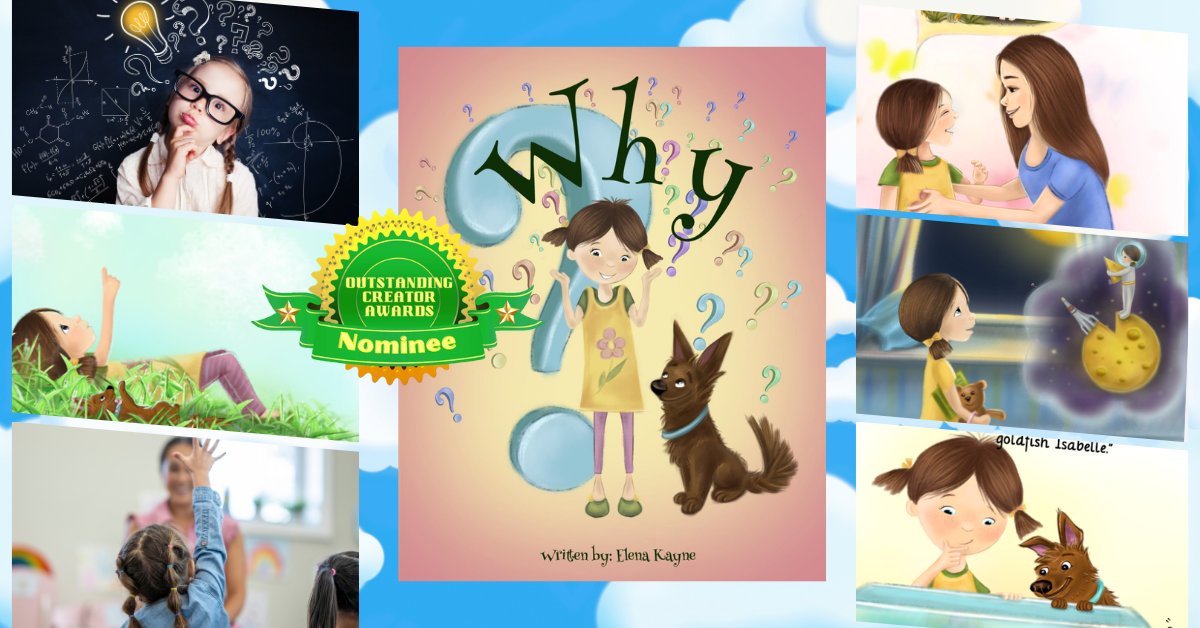 Review of "Why?" by Elena Kayne 

outstandingcreator.com/3/post/2025/06… 

A charming children's book that humorously celebrates childlike wonder and curiosity!

Part of our 2025 Summer Contest