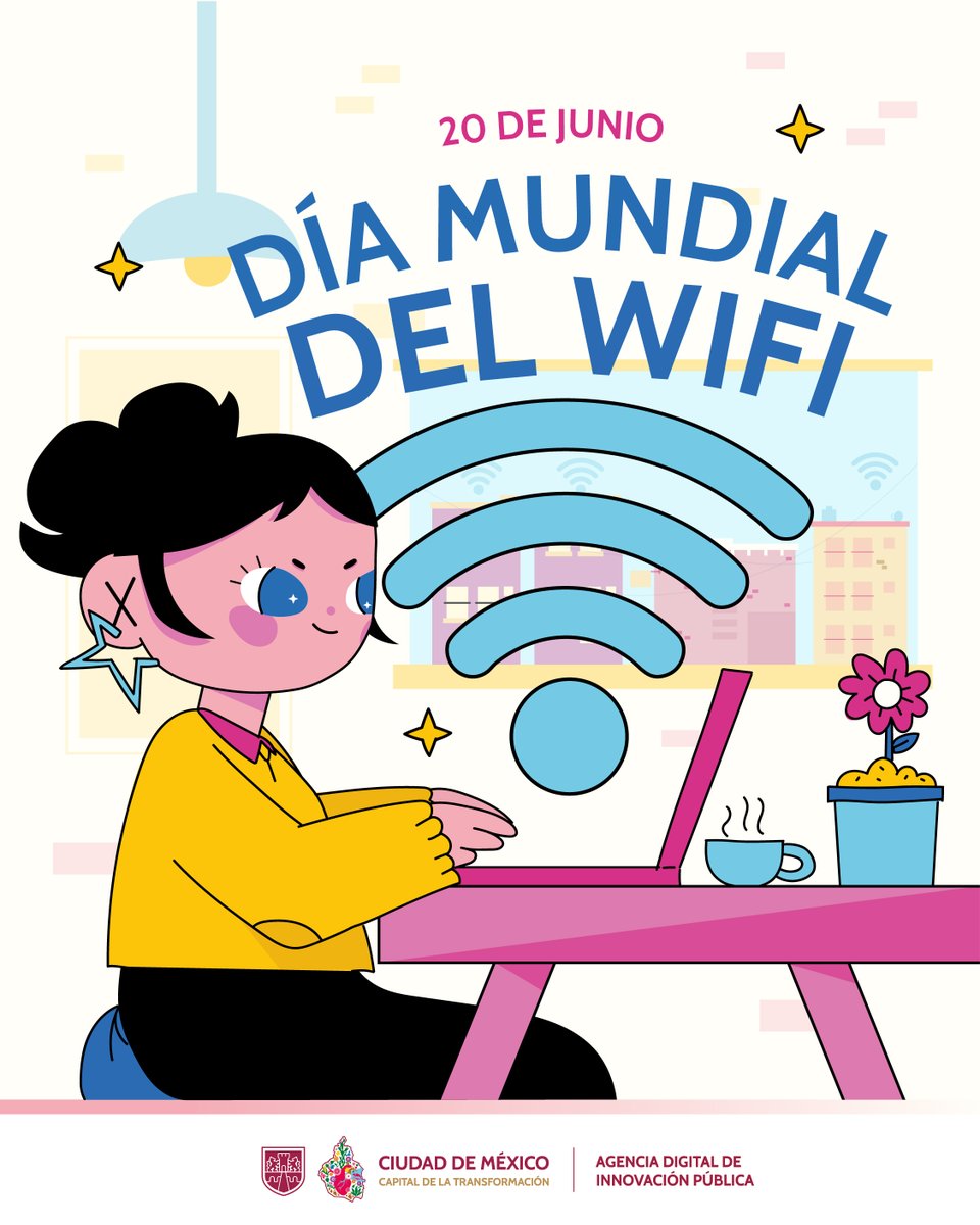 📶✨ ¡Hoy celebramos el Día Mundial del WiFi!
En la CDMX, conectarte no cuesta: tenemos más de 33 mil puntos de WiFi gratuito en espacios públicos.
Porque una ciudad conectada es una ciudad más cercana, más segura y con más oportunidades para tod@s. 🌐💜