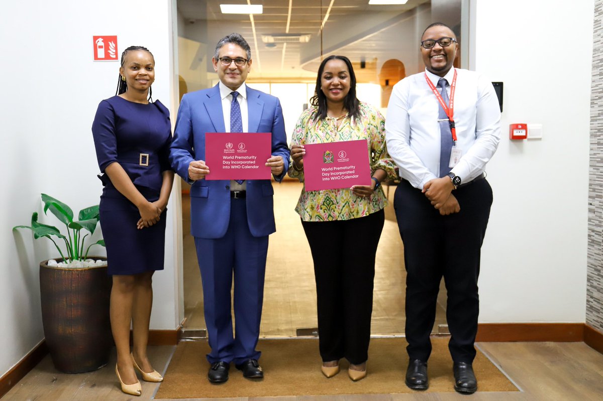 Very happy to meet DTB Bank CEO Mr. Ravneet Chowdhury who joined celebrating the great work done by our <a href="/wizara_afyatz/">Wizara ya Afya Tanzania 🇹🇿</a> and <a href="/DMFtanzania/">DMF</a> in Advocating for Maternal and Neonatal Health. 

<a href="/RavneetChow/">Ravneet Chowdhury</a> DTB CEO commended what <a href="/WHO/">World Health Organization (WHO)</a> and its member states have committed on.