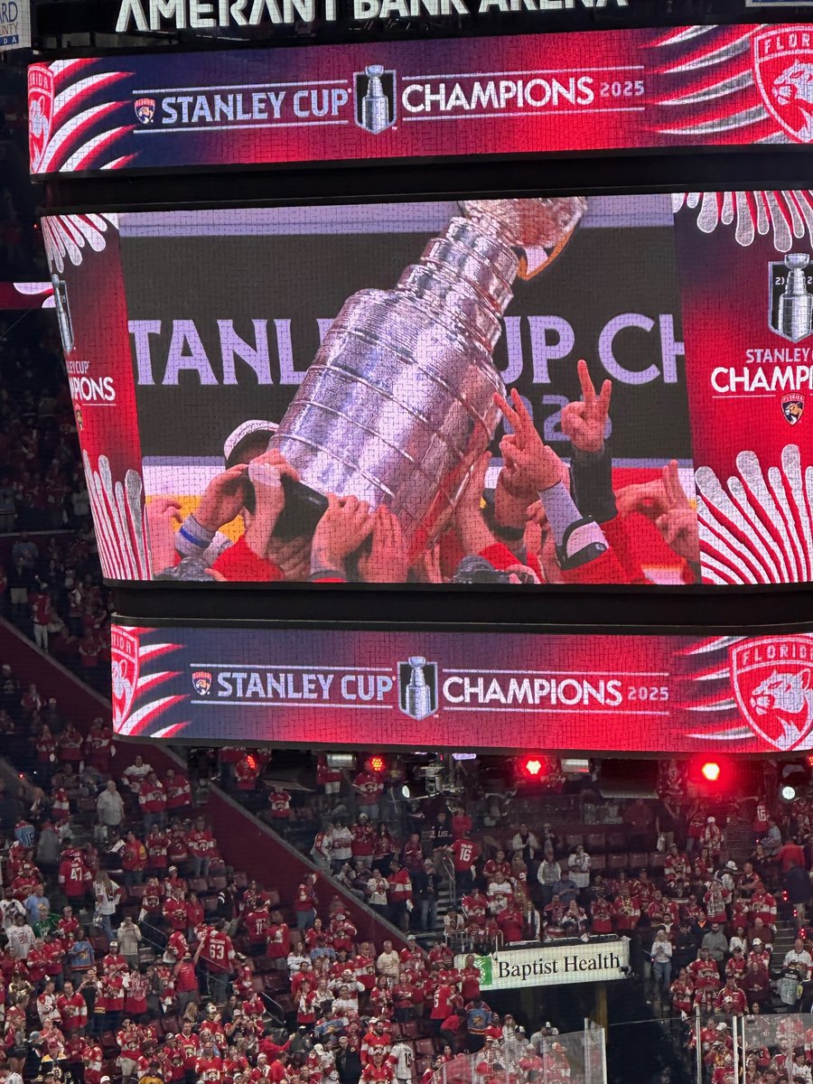 Congratulations to the Stanley Cup Champion <a href="/FlaPanthers/">Florida Panthers</a> on winning back-to-back championships!